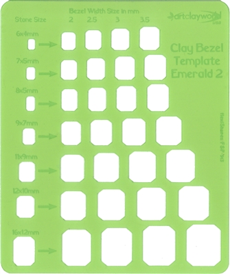 flexiShape Emerald 2 Clay Bezel Template