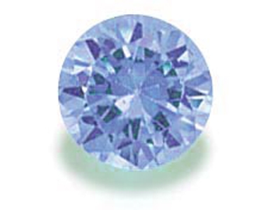 Light Blue Round Cut CZ- 5pcs. 5mm