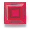 Ruby Square Cut CZ (5pc.) 3mm