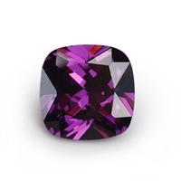 Purple 12mm Cushion CZ (1pc.)