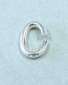 Sterling Silver Oval Jump Ring (10pc)