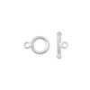 Sterling Silver Toggle Clasp (1pc)