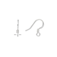 Silver Plated Coil French Earwires 10pr