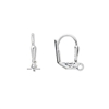 Silver Plated 16mm Leverback Earwires, 10pr