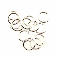 4mmID Silver Plated jump rings, 18 gauge, 100pc