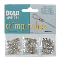 Silver Plated Tube Crimp Assortment 475pc