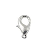 Silver Plated Lobster Clasp 12x8mm, 10pc