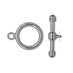 Gunmetal 16mm Clasp 2pc