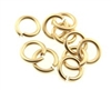 Matte Gold Color 6mm Jump Rings 70pc