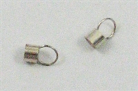 Sterling Silver 3 mm Cord End 2 pc