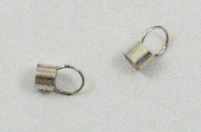 Sterling Silver 3 mm Cord End 2 pc