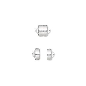 .925 Sterling Silver Magnetic Clasp, 1pc