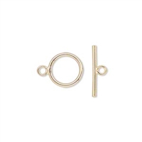 Gold Filled 10mm Plain Toggle 1 set