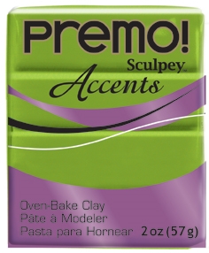 Premo Sculpey Accents - Bright Green Pearl