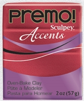 Premo Sculpey Accents  Clay - Red Glitter