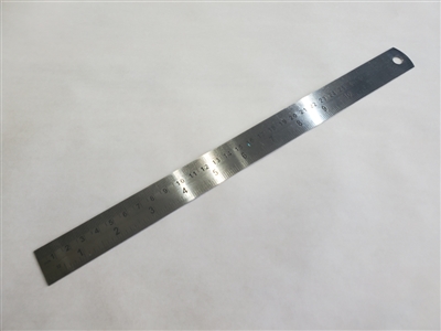 Stainless Steel Ruler, SAE and Metric