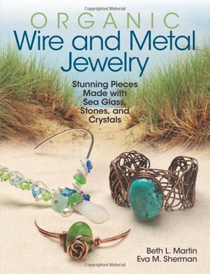 Organic Wire and Metal Jewelry: Stunning Piece Made with Sea Glass, Stones and Crystals