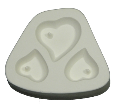 Heart Trio Holey Frit Mold