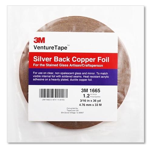 Silver Back Copper Foil, 1.5mil 7/32"