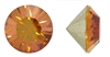 Swarovski Crystal Copper Chaton (4mm, round cut) - 24pc