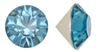 Swarovski Indicolite Chaton (Round cut) - 24pc 2mm