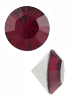 Swarovski crystal 2mm ruby chaton, round - 24pc 2mm