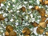 Swarovski Green Chaton Mix (round cut) - 200pc