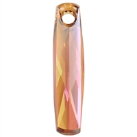 Swarovski 20mm Faceted Column - Crystal Copper, 2pc.