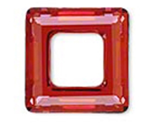 Swarovski 20mm Square Ring Crystal - Magma, 1pc.