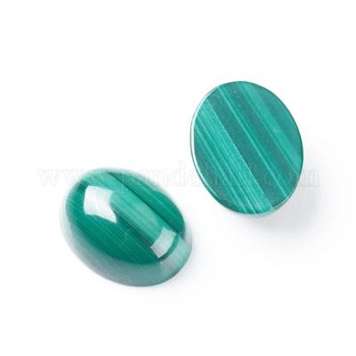 Oval Malachite cabochon (8x10mm) (1pc)