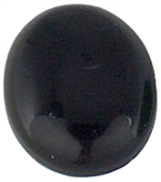 Oval Onyx cabochon (8x10mm) (1pc)