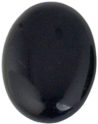Oval Onyx cabochon (10x14mm) (1pc)