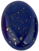 Oval Lapis cabochon (10x14mm) (1pc)