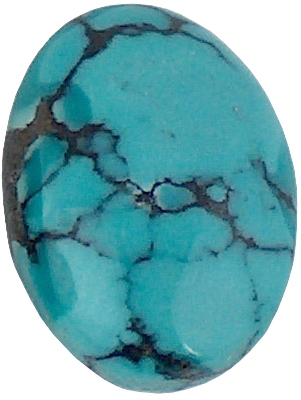 Oval Turquoise cabochon (10x14mm) (1pc)