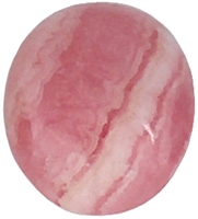 Oval Rhodochrosite cabochon (8x10mm) (1pc)