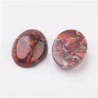 Red Brecciated Jasper 30x40mm Oval Cabochon