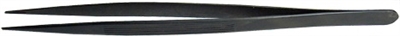 6.5" Black Matte Fine Point Economy Tweezers