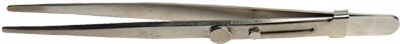 5.5" Stainless Steel Swiss Blunt Tip Locking Tweezers