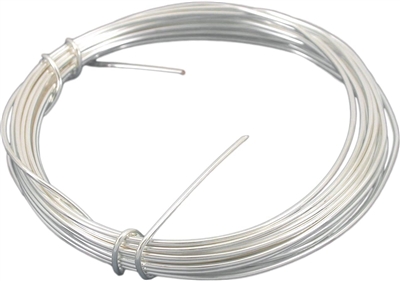 Silver Plated 18 Gauge Round Wire 4 Meters