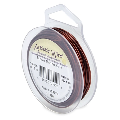 Artistic Wire 18 gauge Brown 10yd