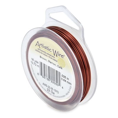 Artistic Wire 22 gauge Brown 15yd