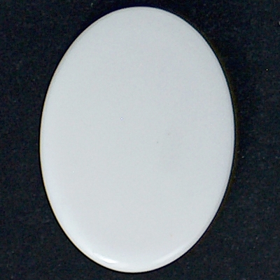 Oval Porcelain Cabochon - 18mm x 25mm - glazed on front only