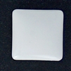 Square Porcelain Cabochon - 13mm - glazed on front only