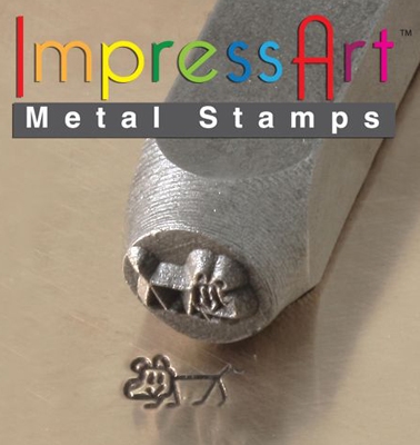 Dog-Stick Figure 6mm Stamp