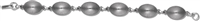 LP Silver Oval Bracelet 7 inch - Silver Nickel Plated