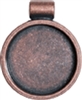 LP Circle Bezel - Antique Copper Color