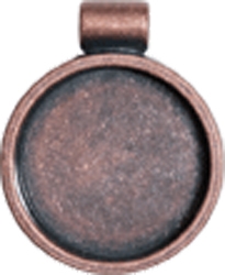 LP Circle Bezel - Antique Copper Color