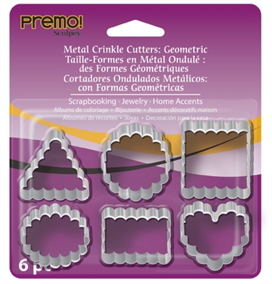 Premo Metal Crinkle Cutters 6 pc