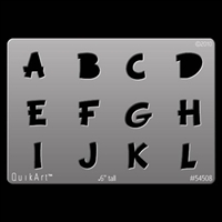 QuikArtƒ?› - Small Comic Capitals Alpha - 3 pc set