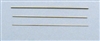 Brass Wire Set - 1 each of 1mm, 1.5mm, & 2mm - 10cm Long